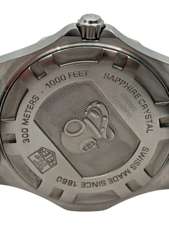 Men\'s 39mm Tag Heuer Aquaracer 300M Blue Dial Swiss Made SS Watch! Ref: WAB1112! main image 5